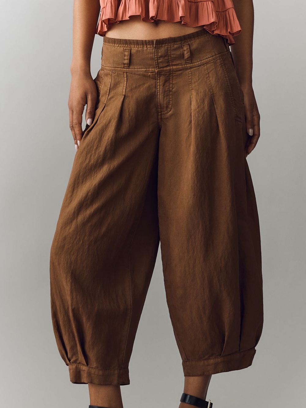 Anthropologie Pilcro Balloon Jogger Pants SOLD OUT NWT light weight drapey flowy - Picture 4 of 4